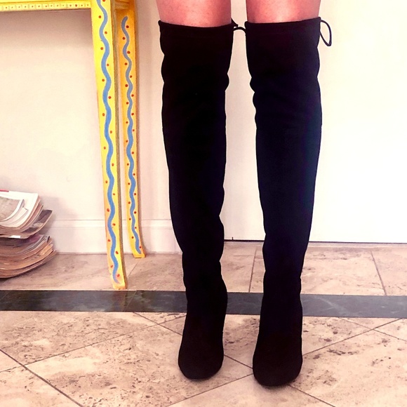 Steve Madden Shoes - Steve Madden Over the Knee Black Boots